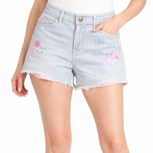 EUC WOMEN’S CUTE STRIPED AMERICAN EAGLE JEAN SHORT size 8